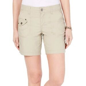 Style & Co. | Flap Pocket Cargo Shorts in Beige Size 4